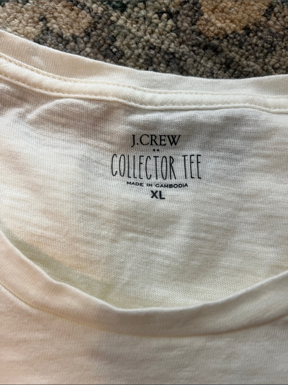 J. Crew Cream Apple Variety Graphic Tee - Picture 2 of 2